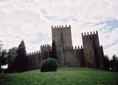 The 10th-century Castle of Guimarães, a national symbol, is known as the "Cradle of Portugal". The Battle of São Mamede took place nearby in 1128.