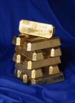 Gold ingots from the Bank of Sweden